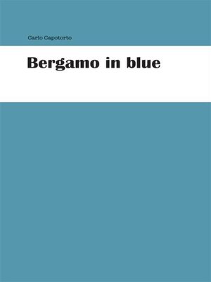 cover image of Bergamo in blue